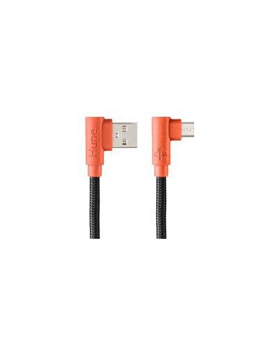 CABLE MICRO USB HUNE HIEDRA SUSTENTABLE TRENZADO CARGA RAPIDA Y DATOS 90Aª 12M CORTEZA